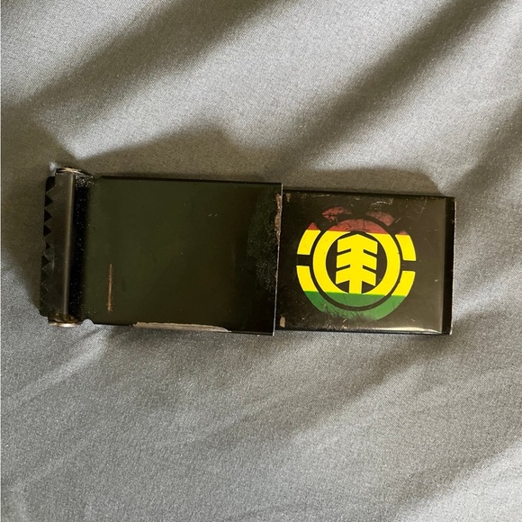Vintage Element Skateboards Rasta Belt Buckle Y2K - Picture 2 of 4